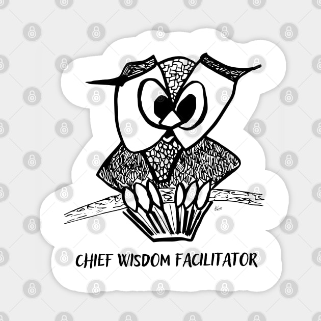 Chief Wisdom Facilitator Sticker by DoodlingJorge